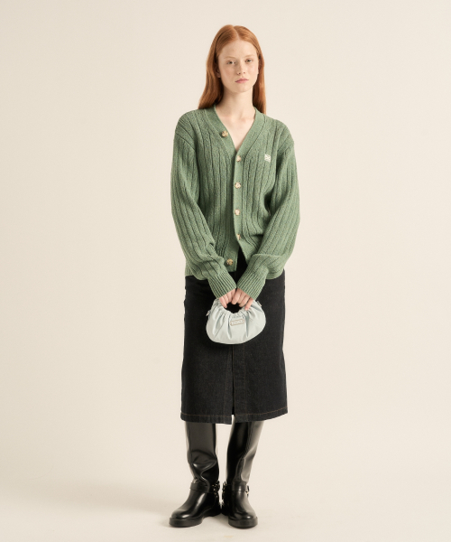 Scrunchie Mini Tote & Cross Bag Sky синий
