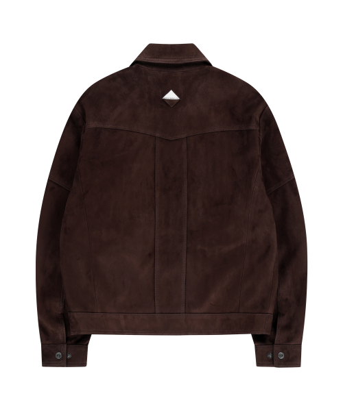 SUEDE TRUCKER куртка (WINE / GOATSKIN)