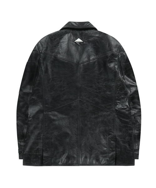 BUFFALO кожаный SINGLE JACKET (DARK GRAY)