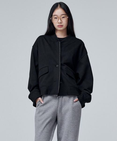 Куртка на молнии оверсайз 6309 (Black)