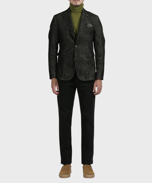 черный slim fit вельвет куртка
