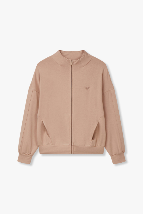 Женская зип-худи с вышитым логотипом Eagle Light Brown 0824338511