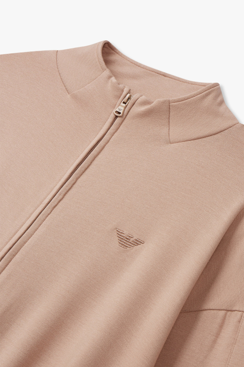 Женская зип-худи с вышитым логотипом Eagle Light Brown 0824338511
