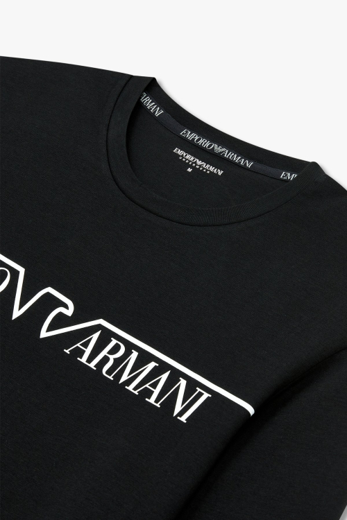 [EMPORIO ARMANI UNDERWEAR] Мужская футболка Eagle Logo Black 0814336003