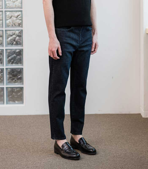 Джинсы tapered fit [DARK INDIGO BLUE]