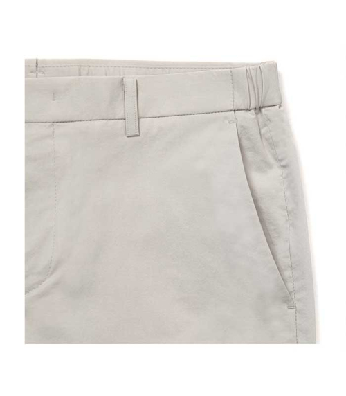 Хлопковые брюки на резинке с двойными боковыми вставками [Light Beige]