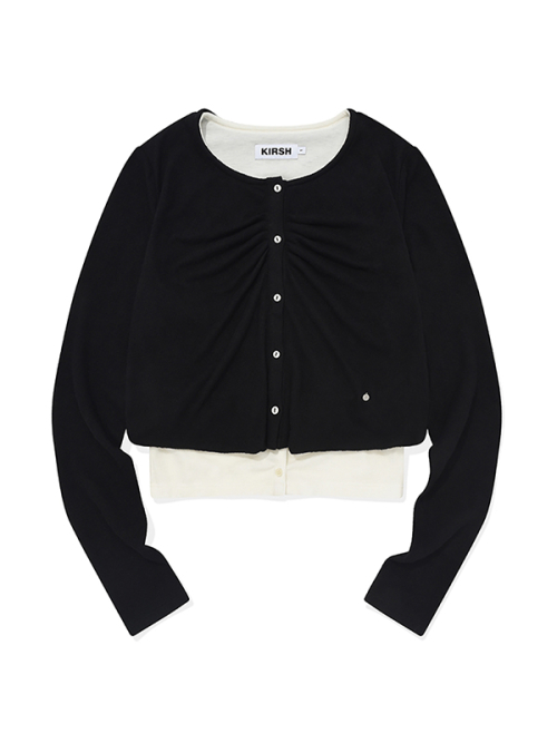 Вязаный кардиган с вишней [BLACK]
