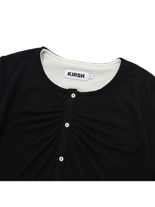 Вязаный кардиган с вишней [BLACK]