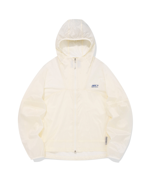 Light Weight Windbreaker Hooded Jacket (IVORY)