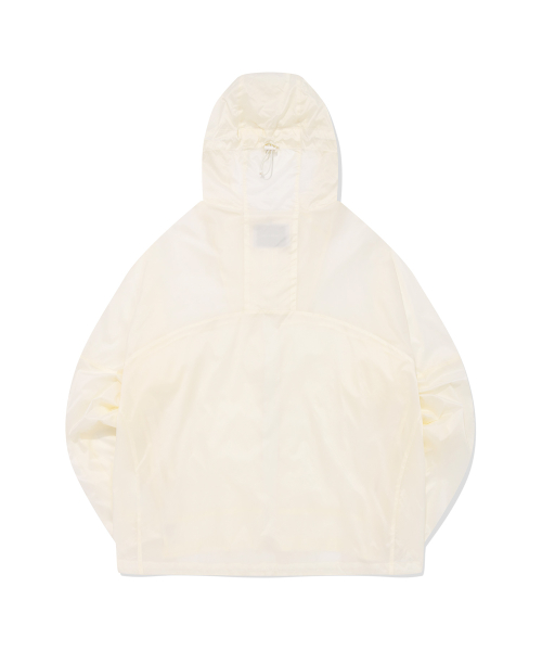 Light Weight Windbreaker Hooded Jacket (IVORY)