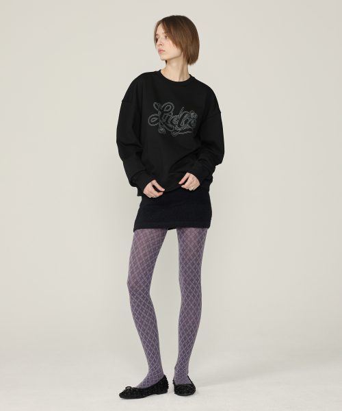 LOVE FIN SWEAT SHIRT черный