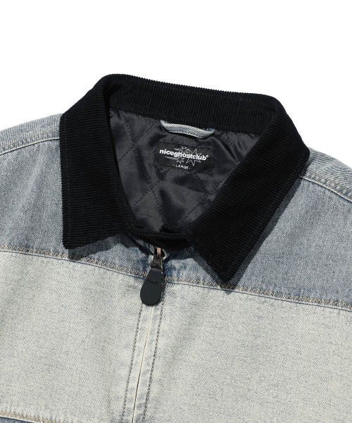 DENIM PANEL QUILTING JACKET_BLUE(NG2EFUD110A)