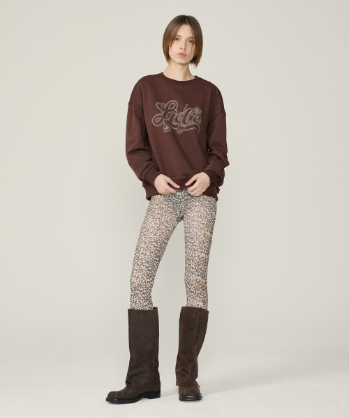 LOVE FIN SWEAT SHIRT коричневый
