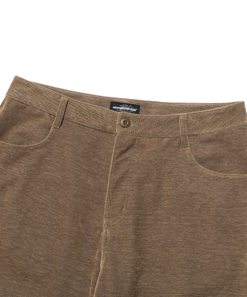 VELOUR BOOTSCUT PANTS_BROWN(NG2EFUPA11A)
