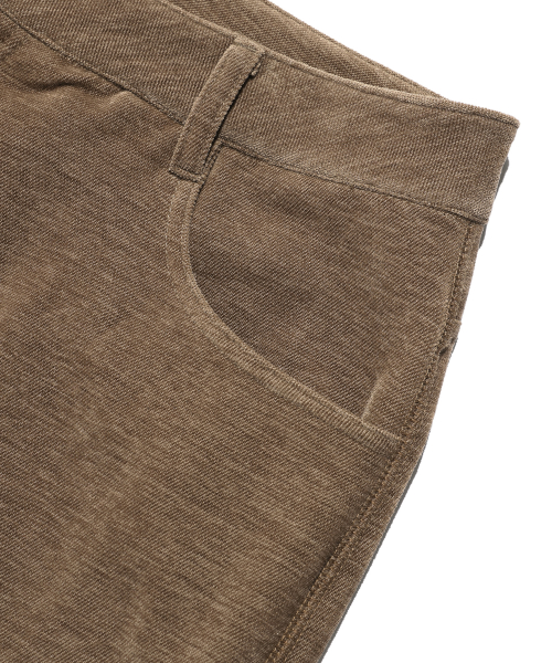 VELOUR BOOTSCUT PANTS_BROWN(NG2EFUPA11A)