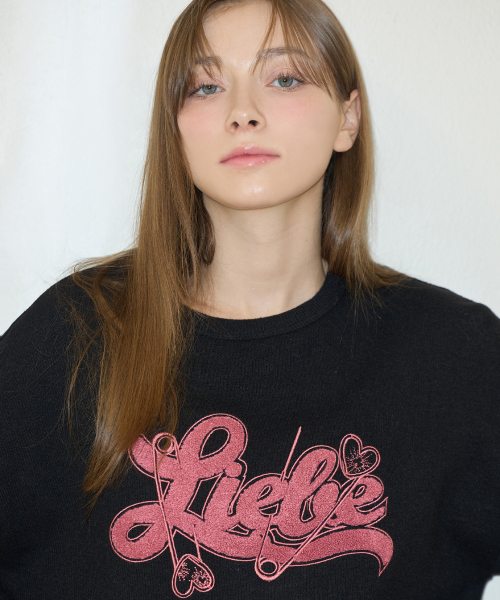 LOVE’S FIN CROP KNIT черный