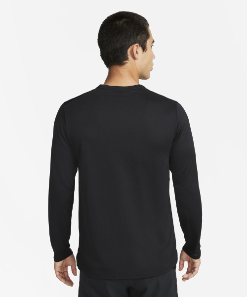 M NK DF UV MILER TOP LS - BLACK/(REFLECTIVE SILV)
