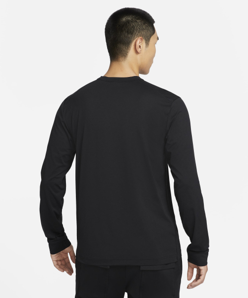 M NK DF UV HYVERSE LS - BLACK/(WHITE)