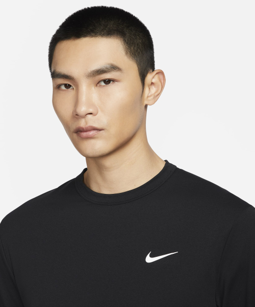 M NK DF UV HYVERSE LS - BLACK/(WHITE)