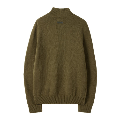 W NECK RIBBON KNIT - OLIVE (P244WKT602)
