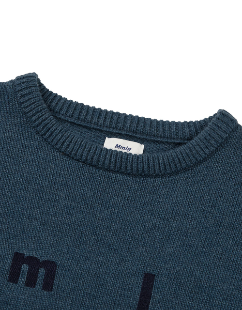 [Mmlg] BETWEEN KNIT (DUST BLUE)