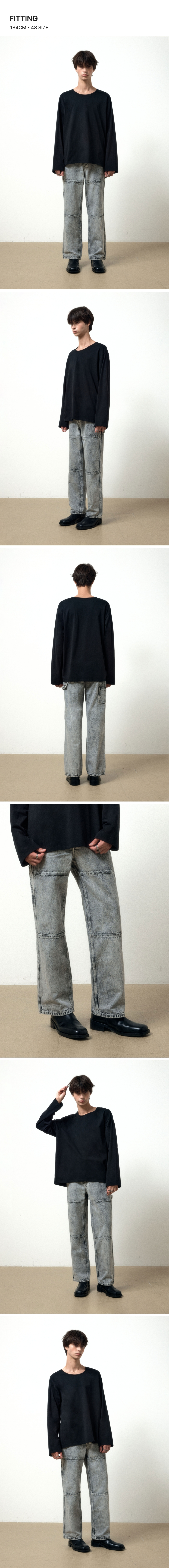 메종미네드 ACC - WHITE SPREAD CARPENTER DENIM