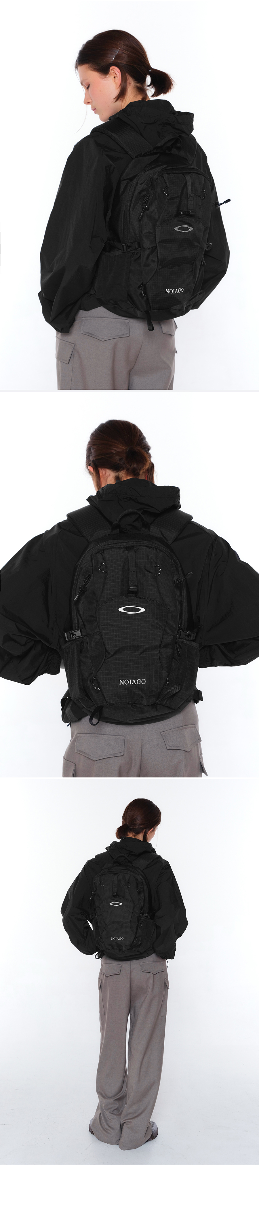 ●NOIAGO● Nylon daily backpack light gray NOI1388 MUSINSA | NOIAGO NOI1388 Nylon Daily Backpack (Light Grey)