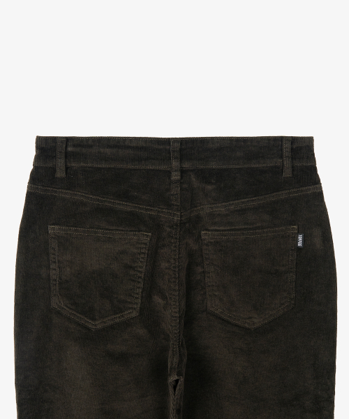 Свободные вельветовые брюки клеш W Winter (BROWN)