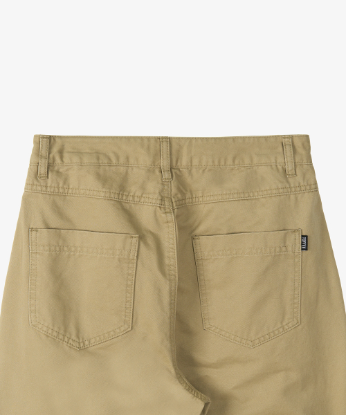 Женские широкие хлопковые брюки со складками (BEIGE)