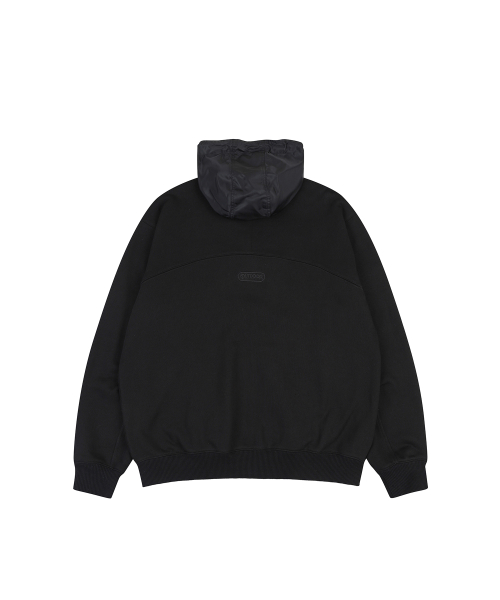 COLOR BLOCK HIGH NECK JUMPER (BLACK)