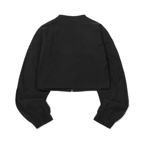 CROP FRINGE JACKET черный