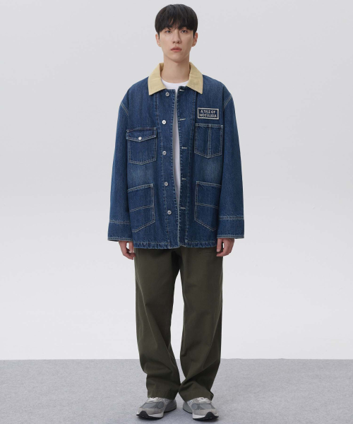 Джинсовая куртка рабочая Mid Blue
