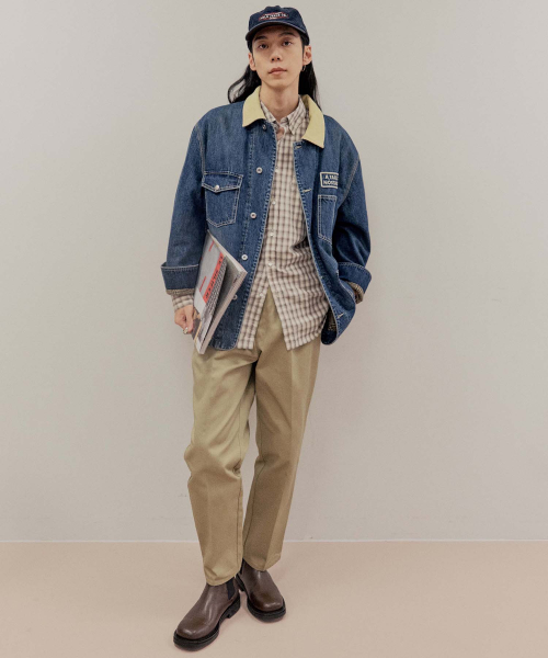 Джинсовая куртка рабочая Mid Blue