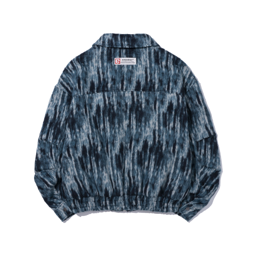 PATTERN BRUSHED JACKET синий