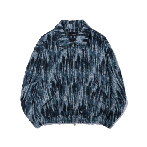 PATTERN BRUSHED JACKET синий
