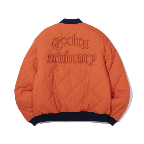MEDIEVAL LOGO QUILTING JUMPER ORANGE