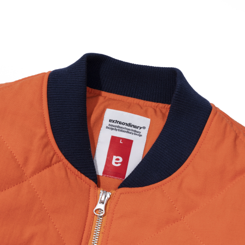 MEDIEVAL LOGO QUILTING JUMPER ORANGE