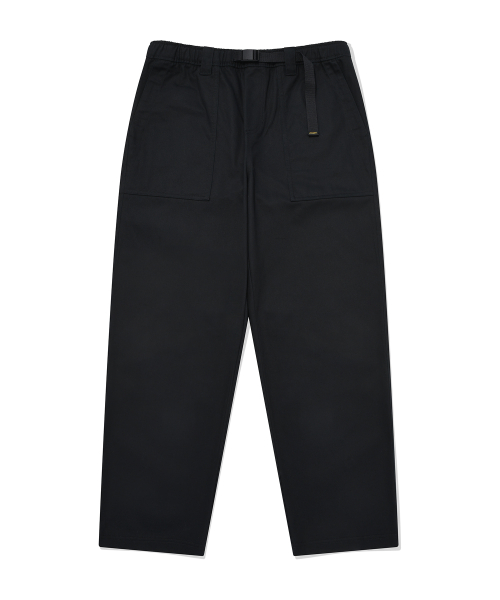 Хлопковые брюки Black с ремнем из стропы