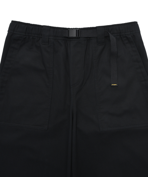 Хлопковые брюки Black с ремнем из стропы