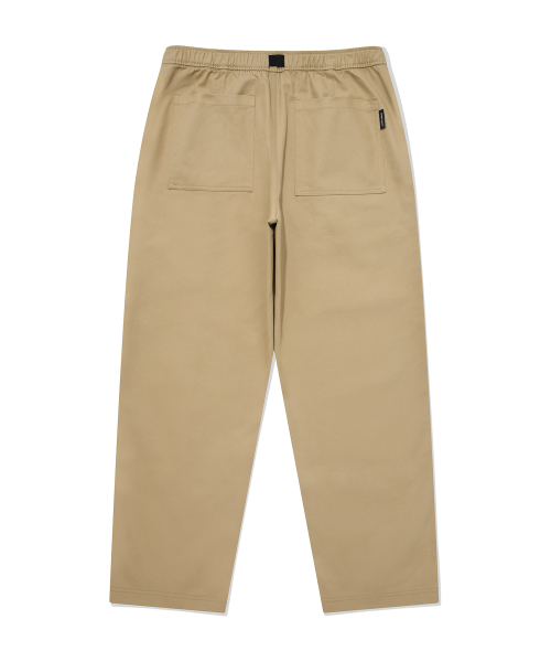 Хлопковые брюки с ремнем из стропы Beige