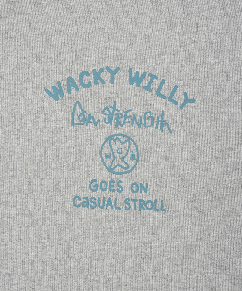 Lettering Heavy Jersey Hoodie Gray thumbnail 5