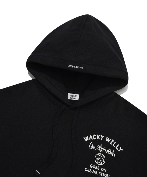 Худи Heavy Terry с надписью — Black