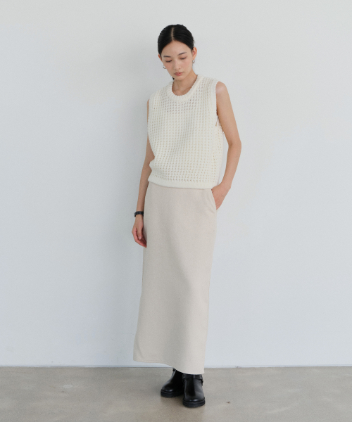 URAGO Grown back slit maxi skirt 新品未開封|レディース URAGO Grown back slit maxi skirt 新品未開封|レディース