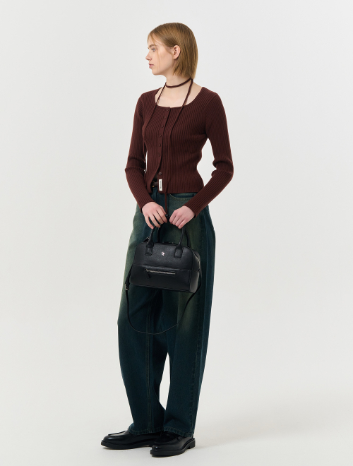 Кардиган New Classic Ribbed Square Neck [BROWN] / WBD3L04519