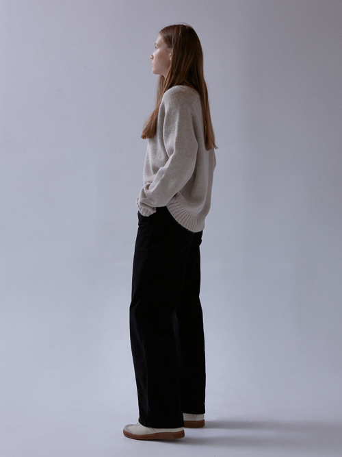 Pebble denim pants (black)