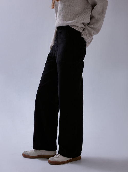 Pebble denim pants (black)