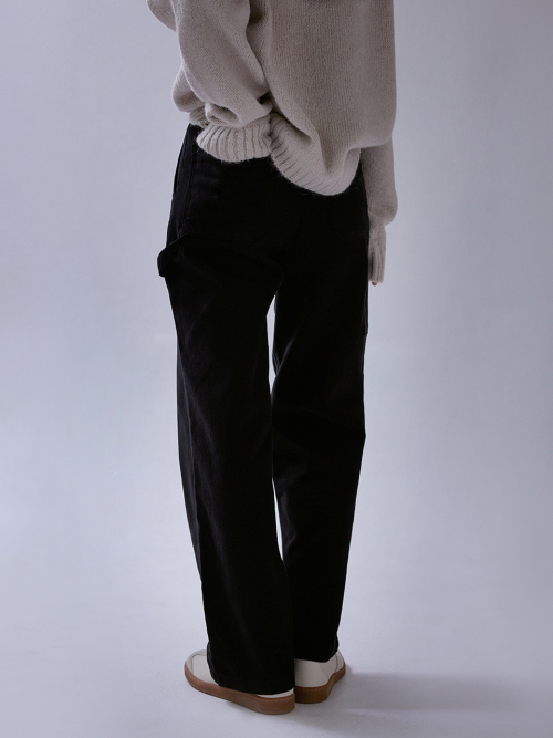 Pebble denim pants (black)
