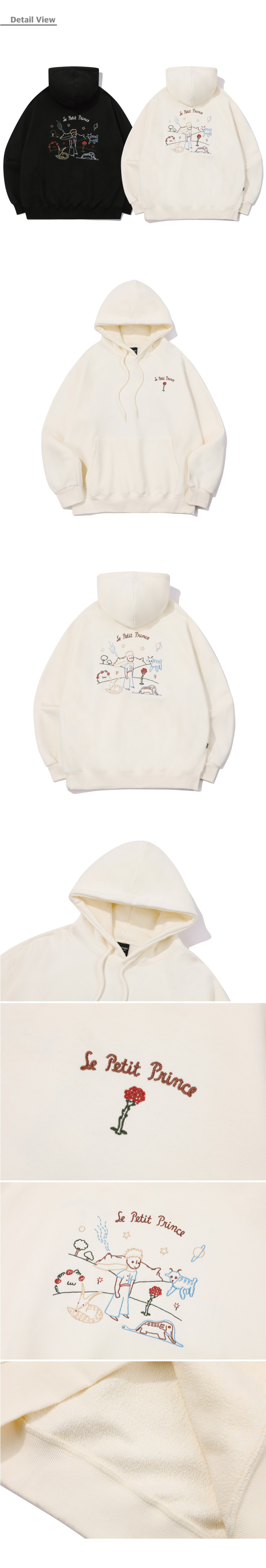 【CPGN STUDIO】24FW★ Le Petit Prince Embroidered Hoodie MUSINSA | CPGN STUDIO Le Petit Prince Embroidered Hoodie Cream