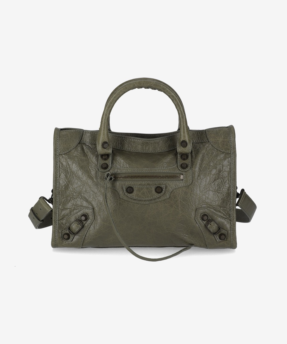 バッグ Balenciaga city bag BALENCIAGA Red Aged Lambskin City Double Top Handle