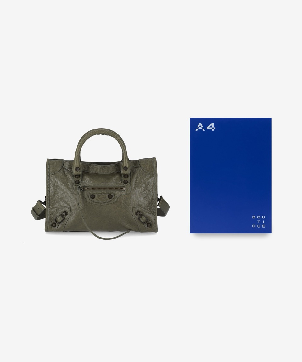 MUSINSA | BALENCIAGA Le City Bag S Tote Bag - Army Green